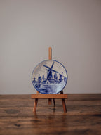 Delft Blue Windmill Plate Made in Holland