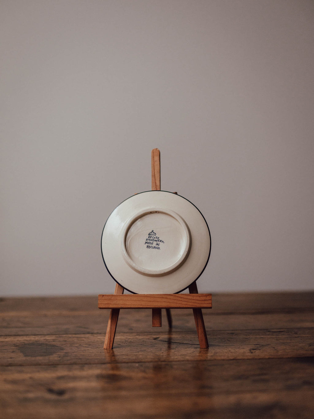 Delft Blue Windmill Plate Made in Holland