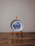 New Zealand Ironstone Blue and White Pagoda Plate