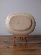 Asiatic Pheasants Oval Platter in Pale Blue