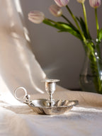 Silver Plated Candlestick Holder / Chamberstick
