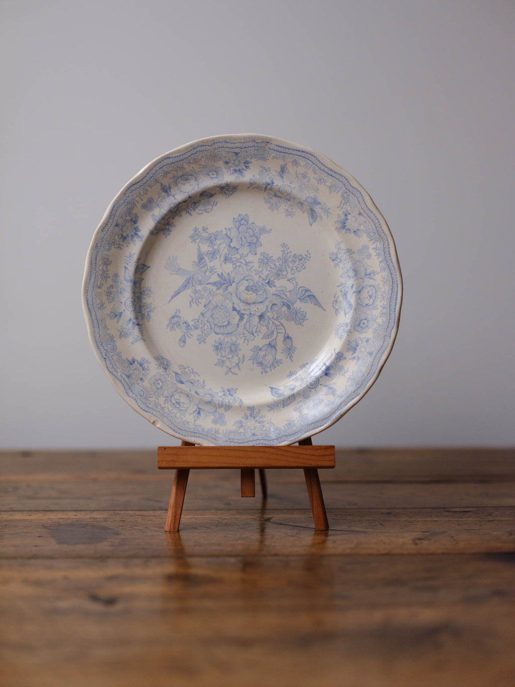 Asiatic Pheasants Blue and White Plate - Hill Pottery
