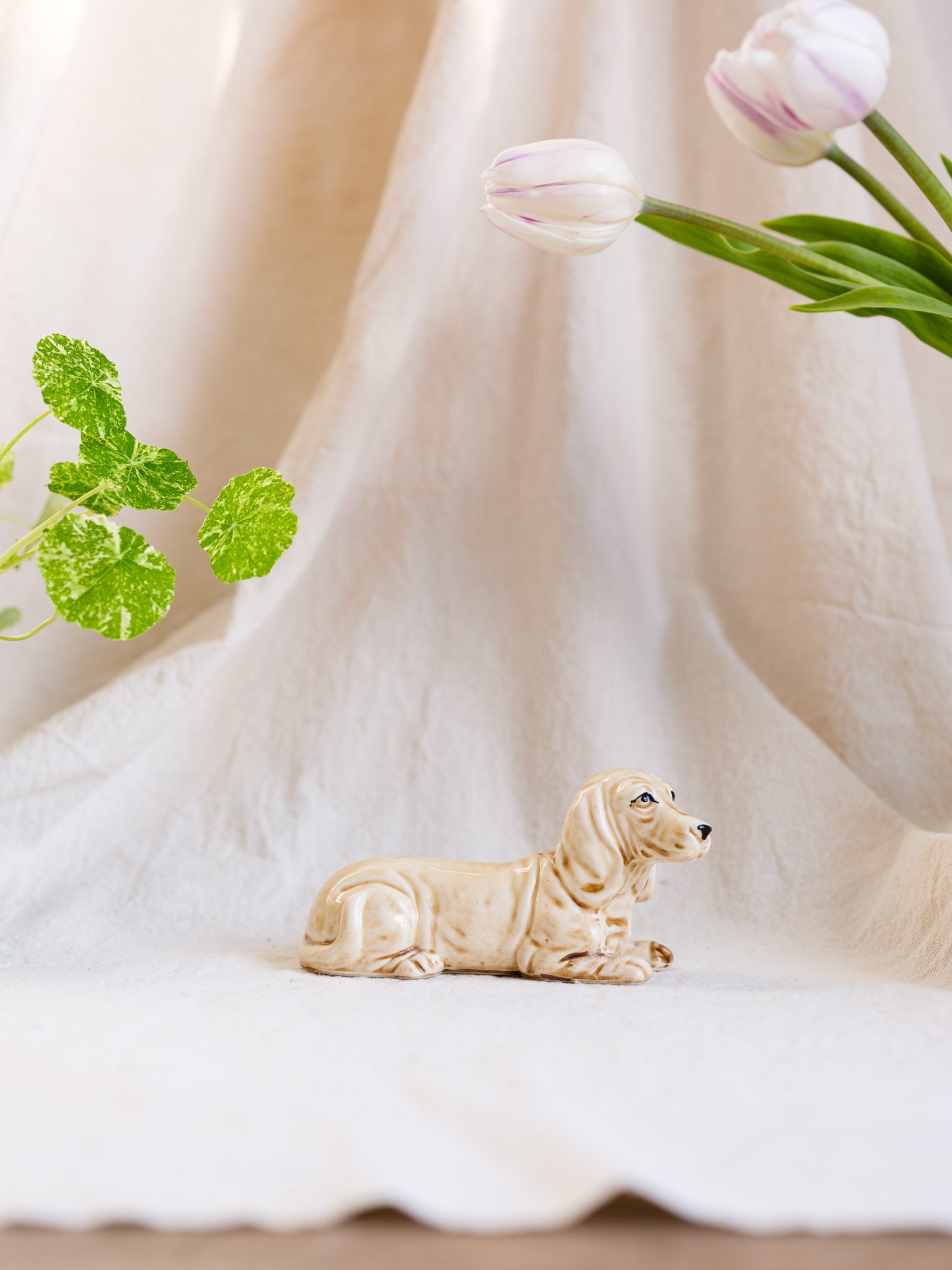 Vintage Ceramic Basset Hound