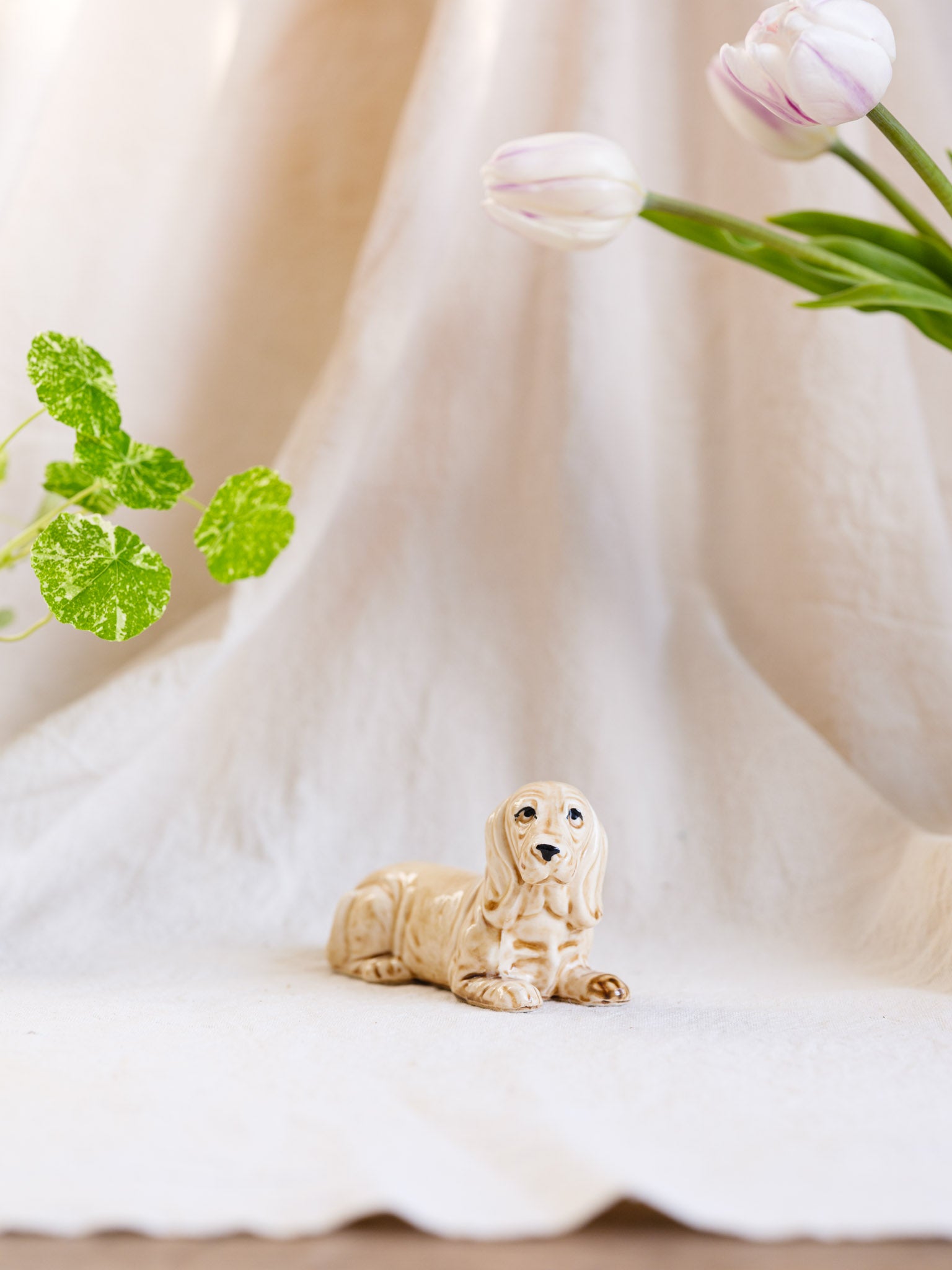 Vintage Ceramic Basset Hound