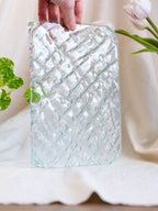 Recycled Glass Rectangular Footed Plate