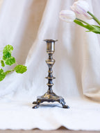 Brass Candlestick Holder - Great Patina