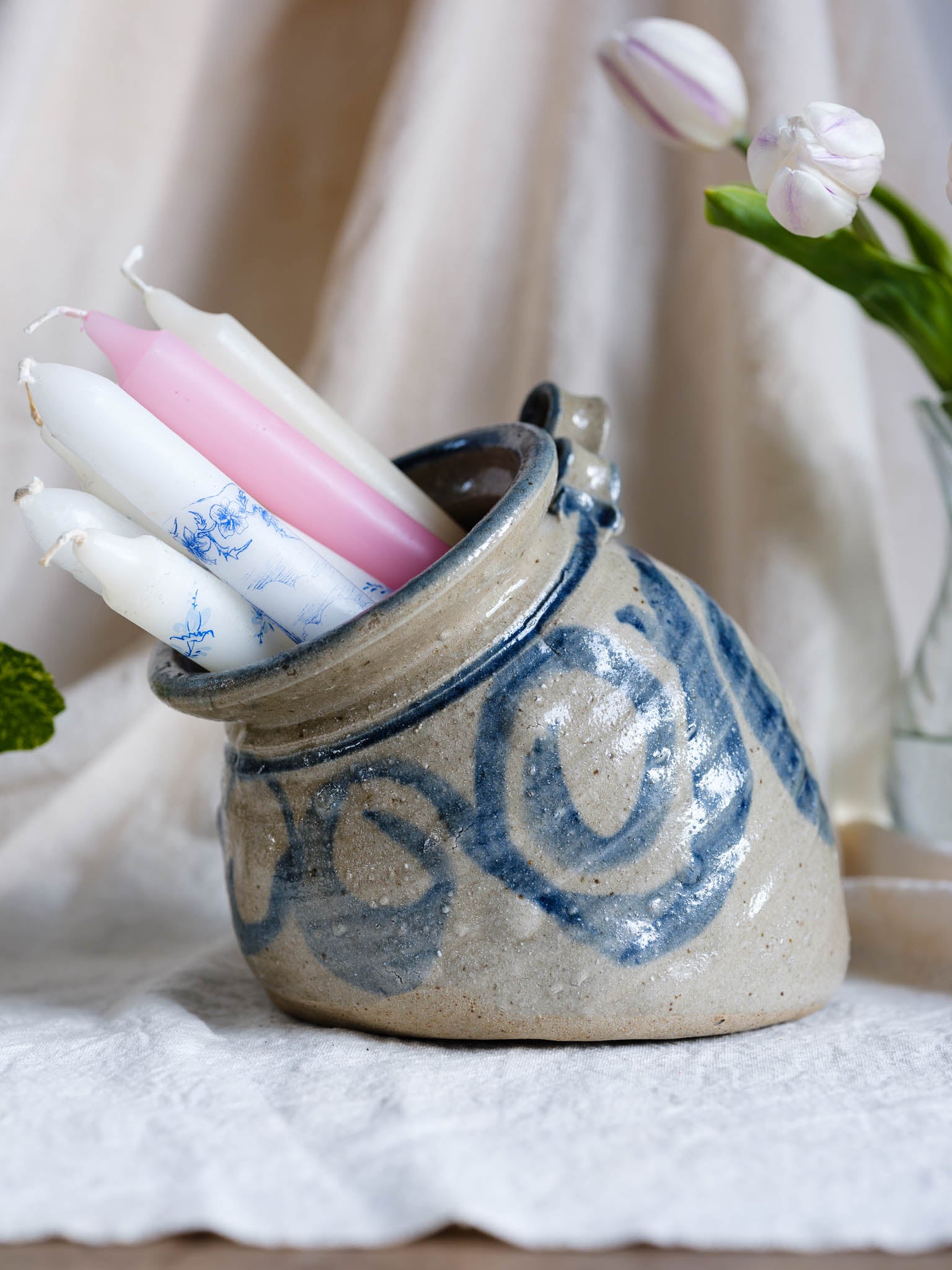 Huge Vintage Ceramic Salt Pig