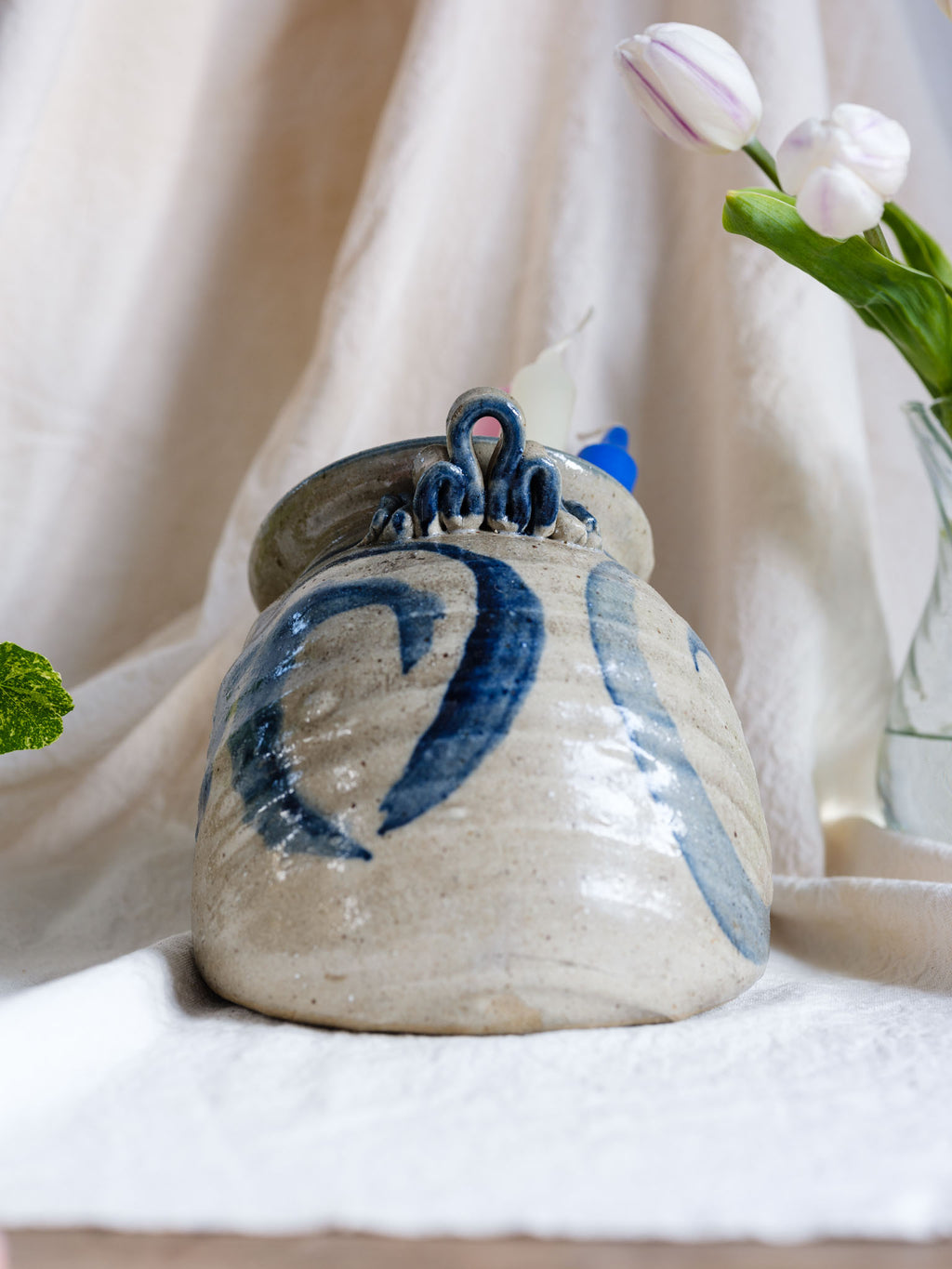 Huge Vintage Ceramic Salt Pig