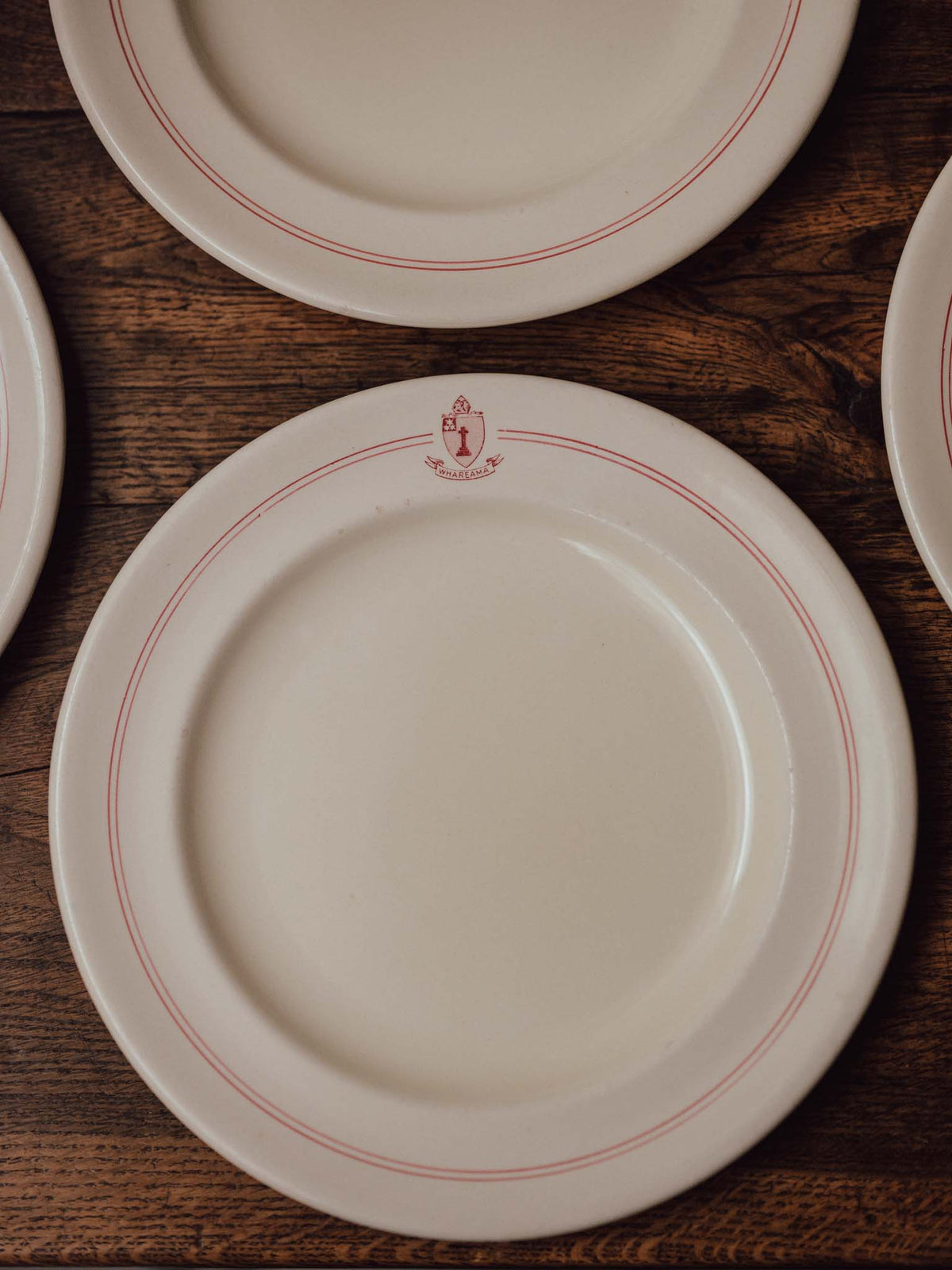Set of Seven Whareama Crested Plates