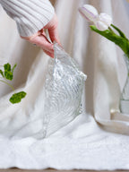 Czechoslovakian Glass Footed Bowl & Plate