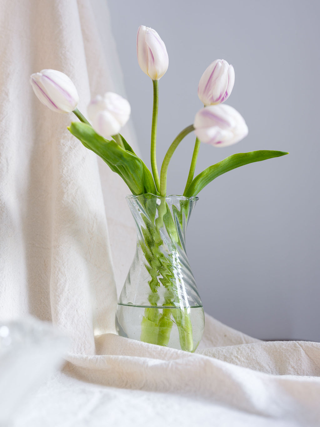 Handblown Ripple Vase