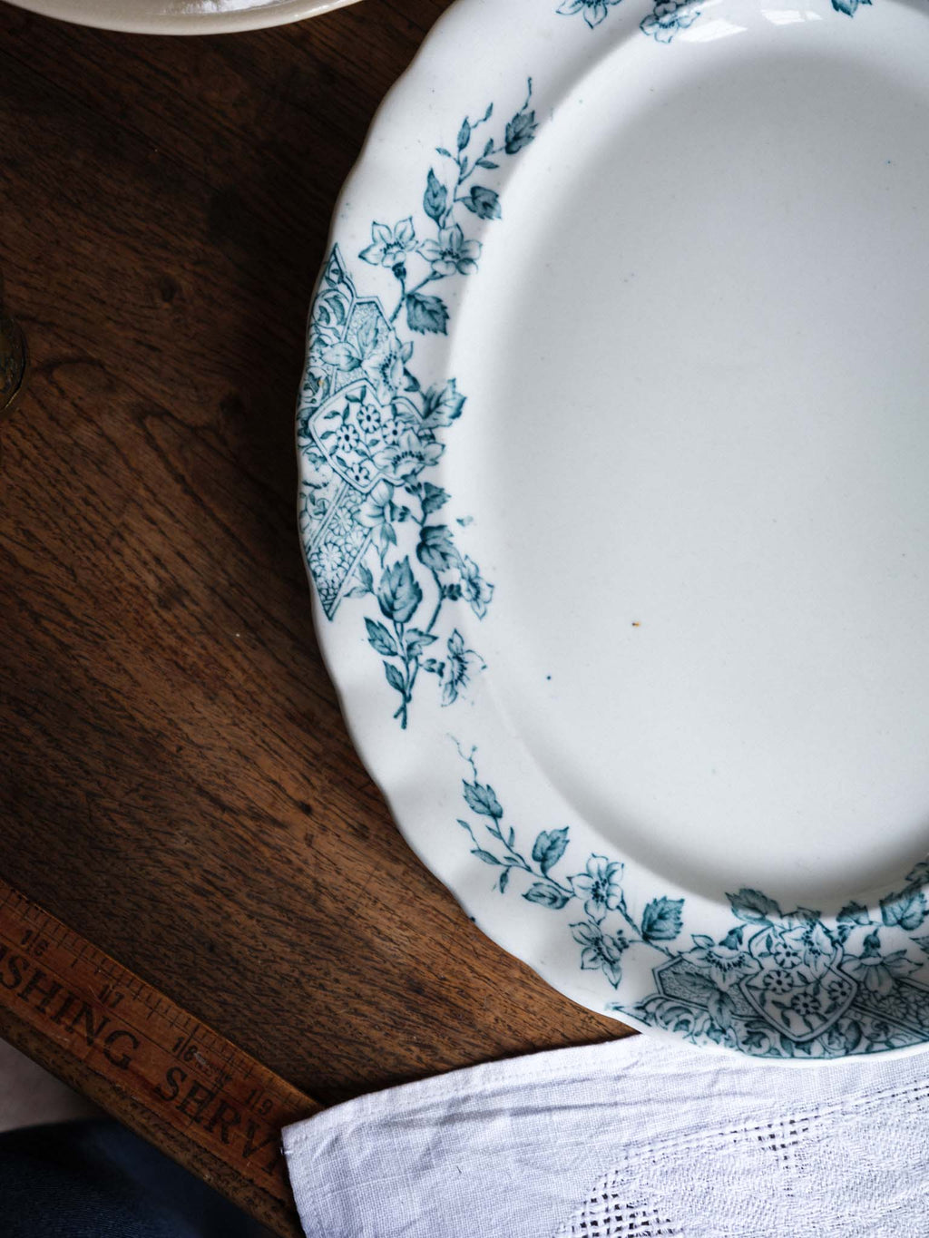 Vintage Transferware Blue & White Platter