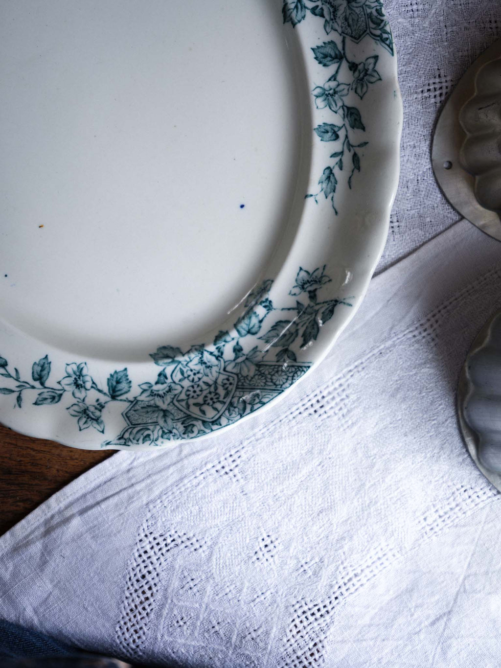 Vintage Transferware Blue & White Platter