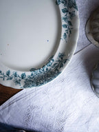 Vintage Transferware Blue & White Platter