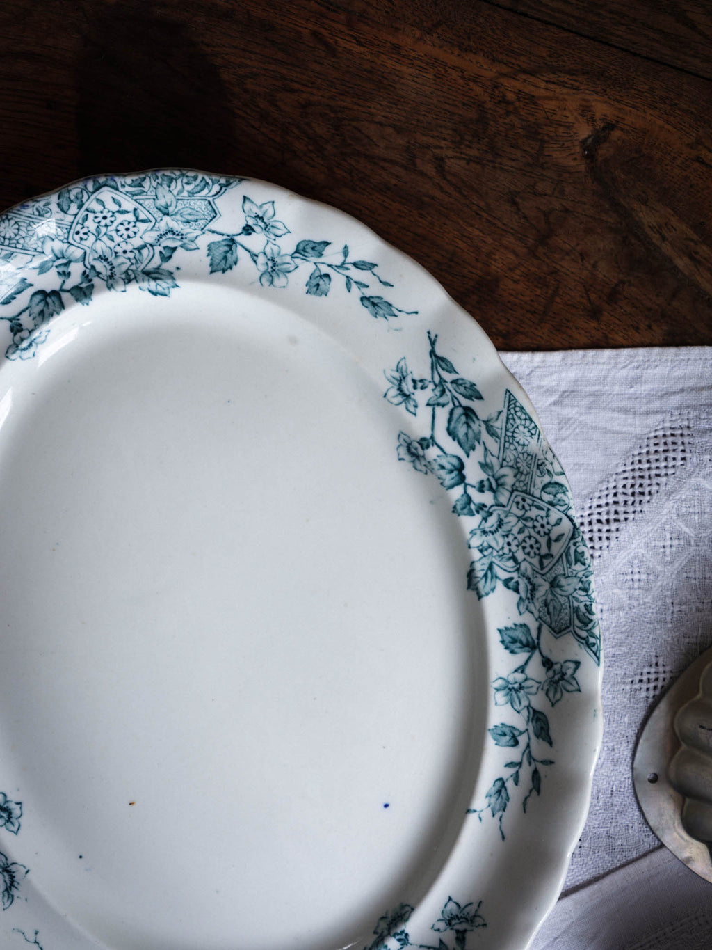 Vintage Transferware Blue & White Platter