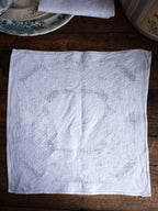 Pair of Beautiful Vintage Linen Damask Napkins