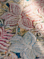 Vintage Mexican Embroidered Floral Textile - Wall Hanging or Table Mat