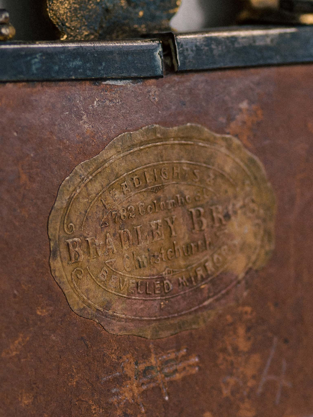 Antique Bevelled Glass Mirror – Bradley Bros. Christchurch, NZ