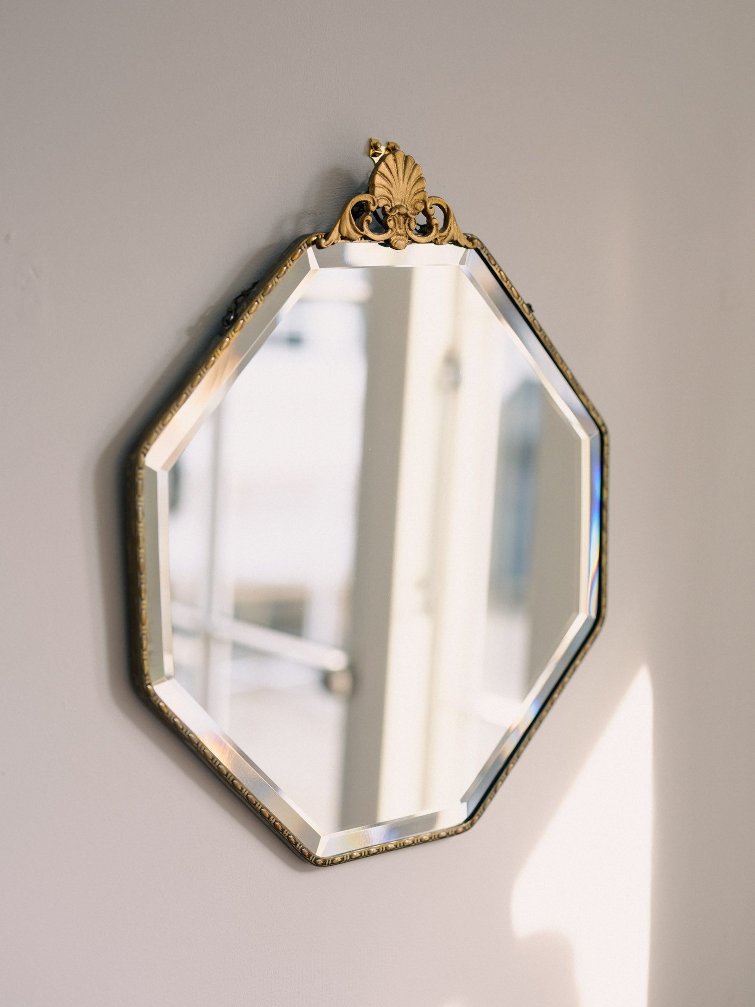 Antique Bevelled Glass Mirror – Bradley Bros. Christchurch, NZ