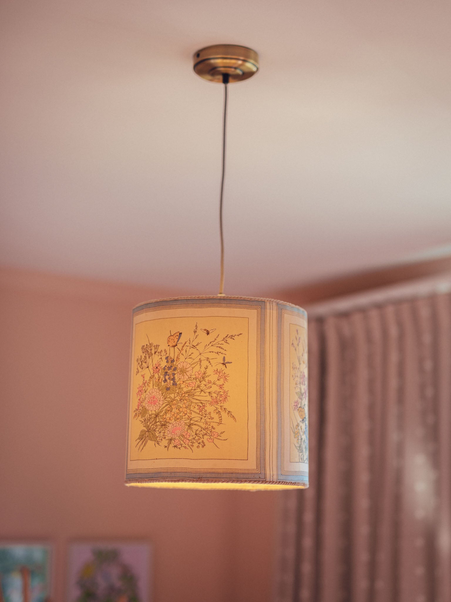 Vintage Floral Light Shade