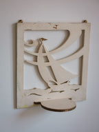 Handcrafted Vintage Nautical Wall Hanging w Ledge