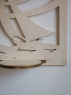 Handcrafted Vintage Nautical Wall Hanging w Ledge