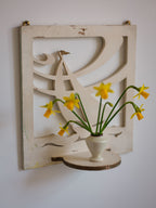 Handcrafted Vintage Nautical Wall Hanging w Ledge