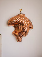 Vintage Copper Tin Lined Fish Mould