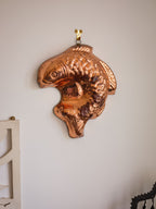 Vintage Copper Tin Lined Fish Mould