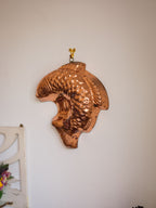 Vintage Copper Tin Lined Fish Mould