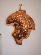 Vintage Copper Tin Lined Fish Mould