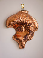 Vintage Copper Tin Lined Fish Mould