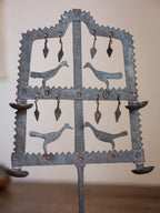 Handcrafted Iron Bird Candelabra