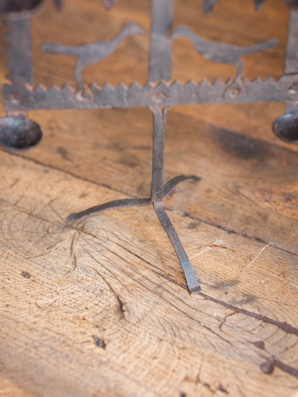 Handcrafted Iron Bird Candelabra