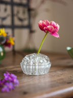 Large Glass Flower Frog - Vintage Glass Flower Holder NZ