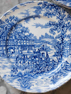 Alfred Meakin Coaching Days Blue & White Transferware – Vintage English Tableware Set