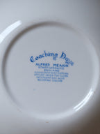 Alfred Meakin Coaching Days Blue & White Transferware – Vintage English Tableware Set