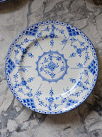 Wood & Sons Saxon Blue & White Plates - Rare Vintage Tableware Set of 5