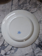 Wood & Sons Saxon Blue & White Plates - Rare Vintage Tableware Set of 5