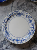 Crown Lynn Blue & White Plates – Vintage New Zealand Tableware Set of 5