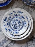 J & G Meakin Blue Nordic Plates – Vintage English Dinnerware Set of 5
