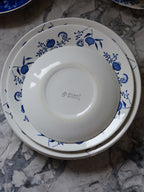 J & G Meakin Blue Nordic Plates – Vintage English Dinnerware Set of 5