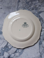 John Maddock Minerva Plate – Floral Sprays with Gilt Rim