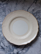 Johnson Brothers Old Staffordshire Plates - Vintage Cream & White China Set of 5
