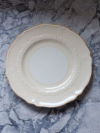 Johnson Brothers Old Staffordshire Plates - Vintage Cream & White China Set of 5