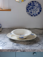 Wade Hedgerow Blue & White Platter and Serving Bowl – Vintage English Tableware