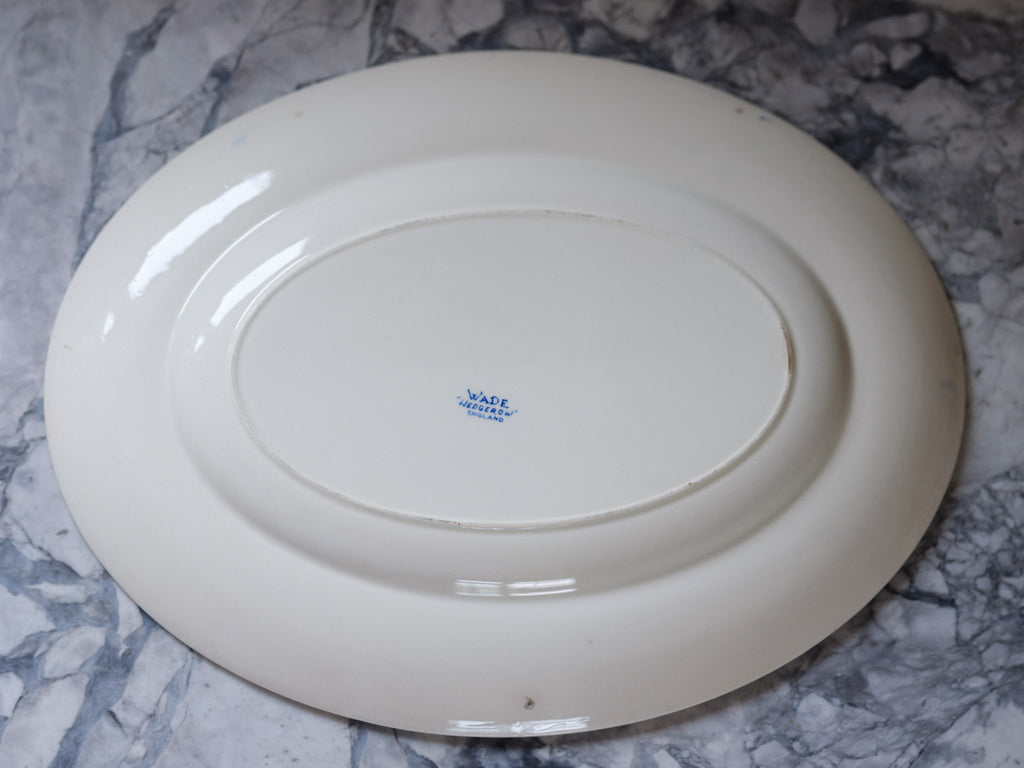 Wade Hedgerow Blue & White Platter and Serving Bowl – Vintage English Tableware
