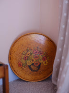 Nasturtiums - Handmade Folk Art Tray / Wall Hanging