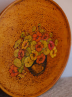 Nasturtiums - Handmade Folk Art Tray / Wall Hanging