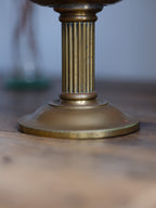 Vintage Brass Pedestal Flower Bowl